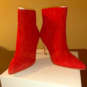 SOLD❗️❗️ NWT Leith Red Suede Bootie Sz 8.5